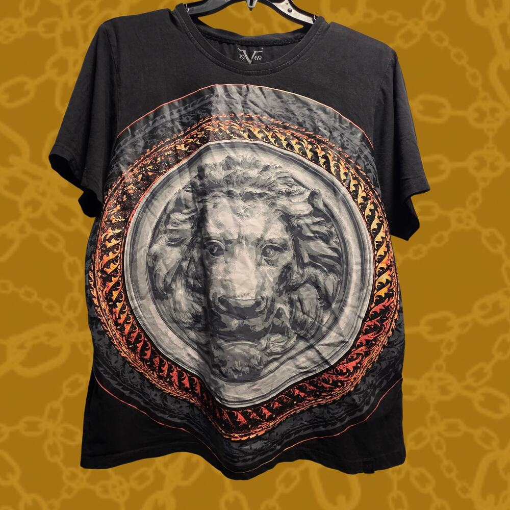 19V69 Italia Versace Abbigliamento Sportivo Lion Graphic Tee - XL